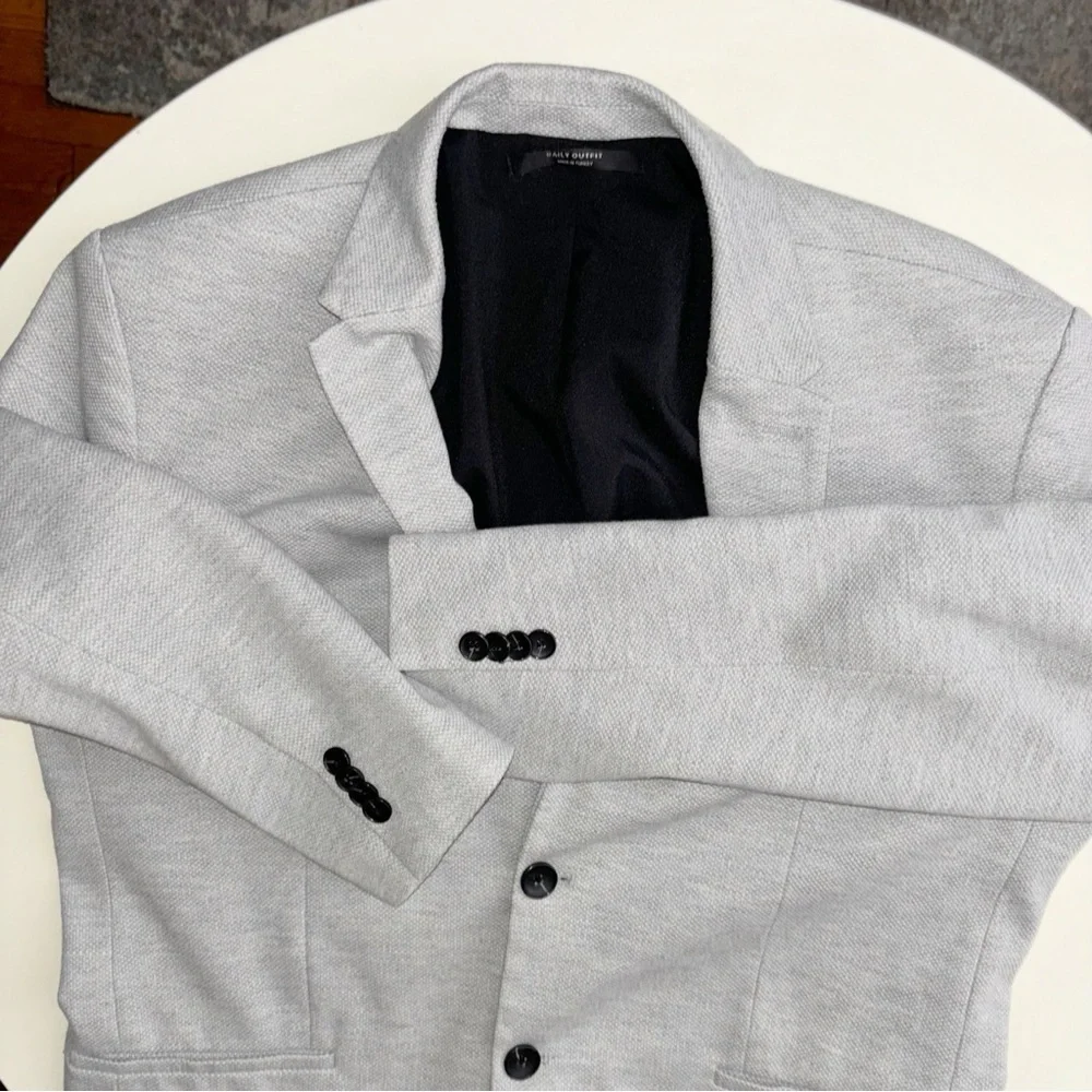 Zara Essentials Men’s Blazer Jacket Size XL Gray